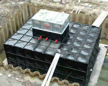 焦作某單位156噸地埋式水箱項(xiàng)目